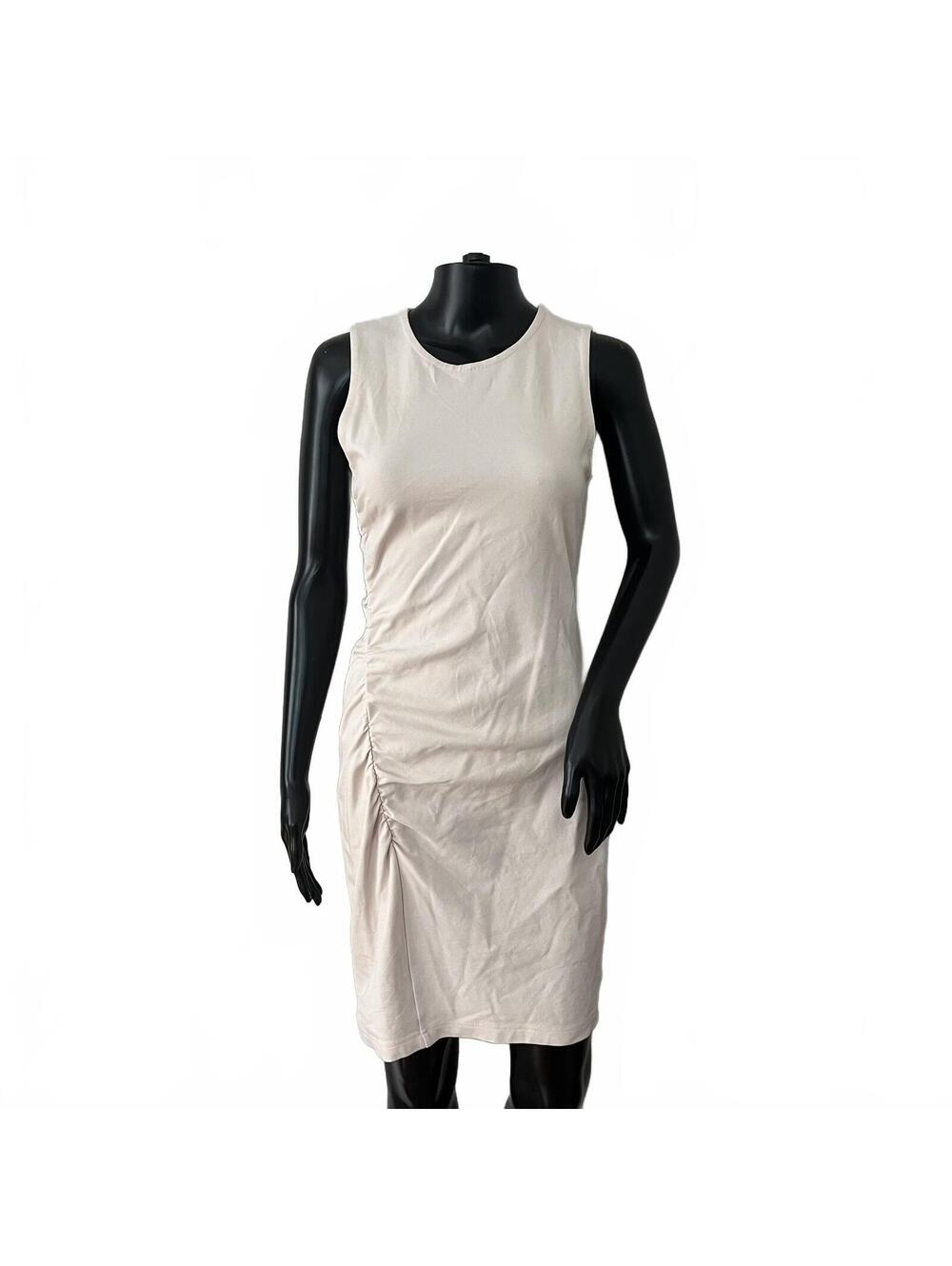 Club Monaco Blush Pink Ruched Midi Dress